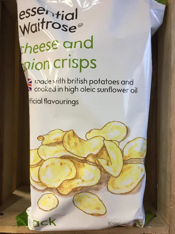 ---Waitrose Cheese & Onion Crisps 6 Pack (6x25g)