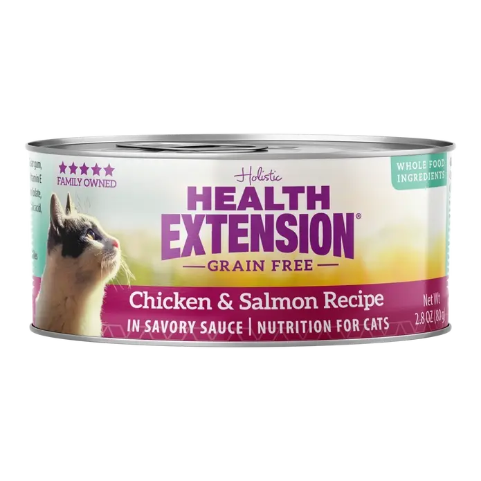 - Cat stress soothing sprayHealth Extension Grain-Free Chicken & Salmon Recipe Canned Cat Food 24 / 2.8 oz