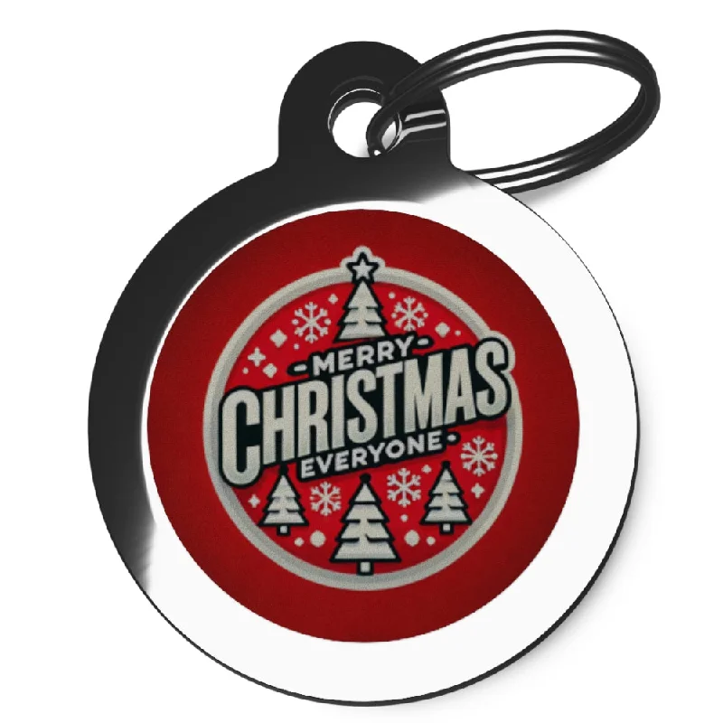 - Pregnant cat delivery room warming boxMerry Christmas Everyone Dog Tag