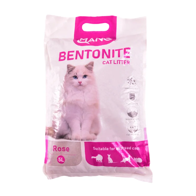Pet ProductsMANO BENTONITE CAT LITTER ROSE 5 LTR