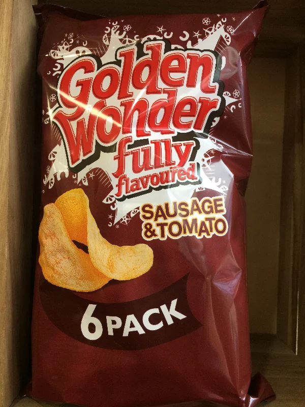 - Rabbit grass rack to prevent waste food boxGolden Wonder Sausage & Tomato 6 Pack Crisps 6x25g
