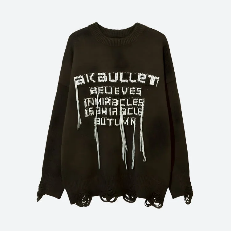 - Pet smart GPS locatorGrunge AK-Bullet Tasseled Sweater