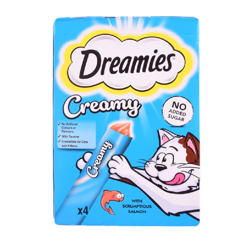 - Pet tear stain cleaning wipesDREAMIES CAT FOOD SCRUMPTIOUS SALMON CREAMY 40 GM
