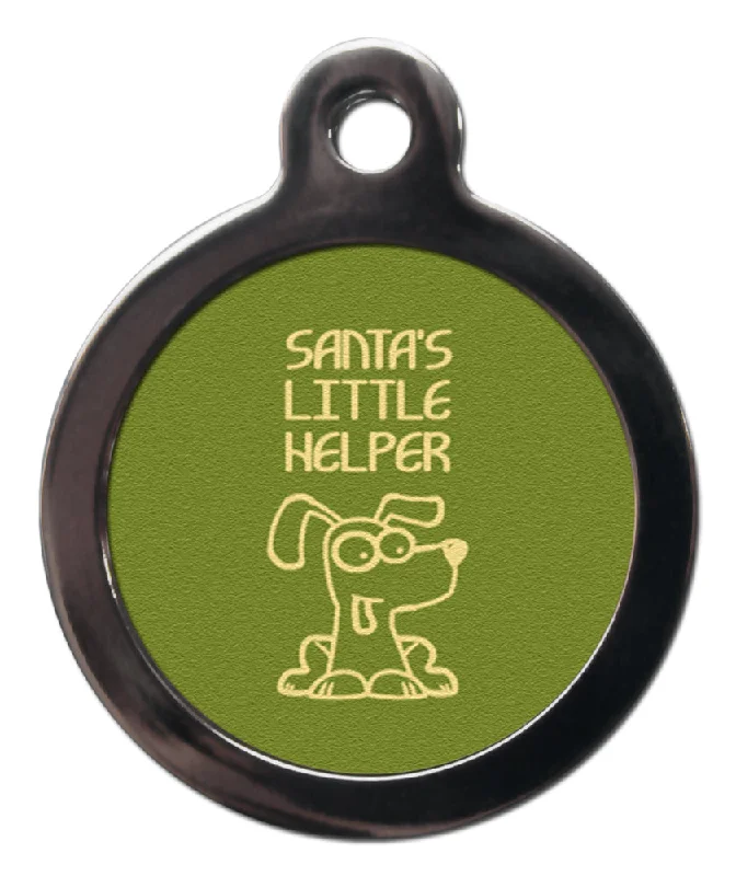 - Dog anti-slip matGreen Santa's Little Helper Christmas Dog Tag