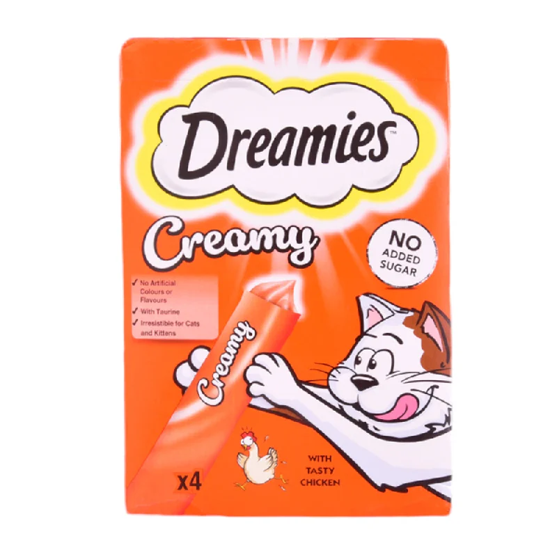 - Dog disposable foam shower gelDREAMIES CAT FOOD WITH TASTY CHICKEN CREAMY 40 GM