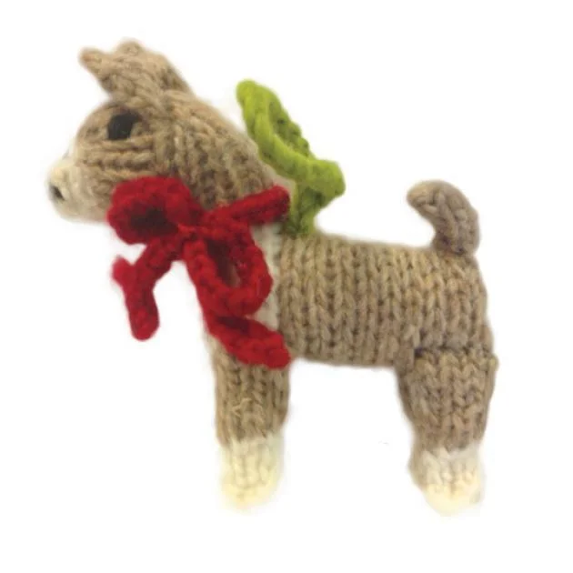 - ​​Pet toys under    yuanHand Knit Dog Ornament Boxer