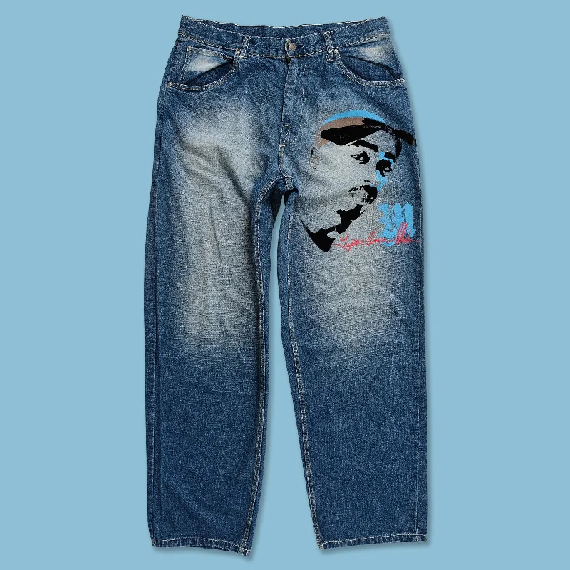 - Summer pet ice matY2K Makaveli Baggy Jeans 36x34