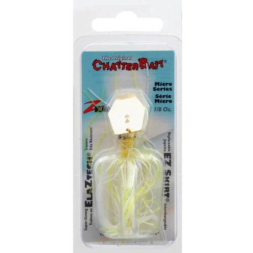 ---Z-Man Chatterbait Micro - 1/8oz - Chartreuse/White
