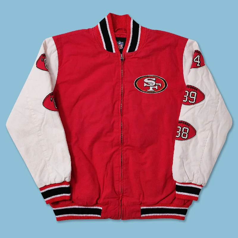 - Winter warm clothes for short-haired dogsVintage San Francisco 49ers Super Bowl Varsity Jacket XLarge