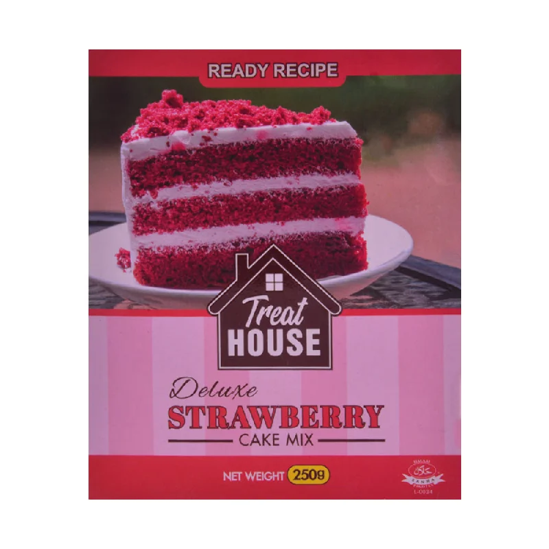 - Foldable and portable cat bagTREAT HOUSE DELUXE CAKE MIX STRAWBERRY 250 GM