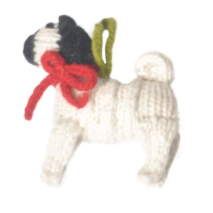 - Pet electric nail grinder silent modelHand Knit Dog Ornament Pug