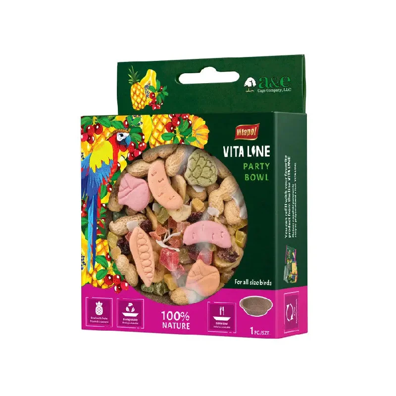 - Postoperative pet anti-licking Elizabethan collarA & E Cages Vitapol Vita Line Party Bowl Bird Treat 100 g - Postoperative pet anti-licking Elizabethan collarA & E Cages Vitapol Vita Line Party Bowl Bird Treat 100 g