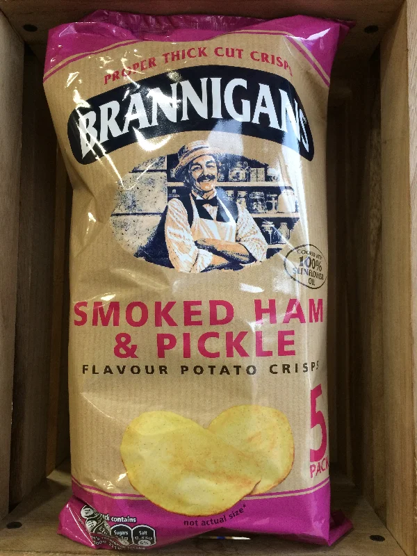 - Teething and chewing toys for puppiesBrannigans Smoked Ham & Pickle Crisps 5 Pack (5x25.5g)
