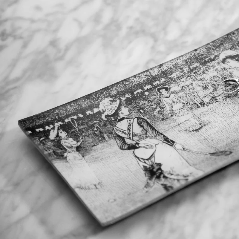 - Dog heart rate monitoring collarTennis Match Glass Decoupage Tray: 6 X 10 inches