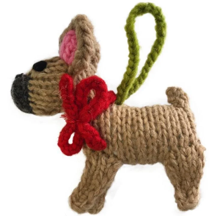 - Solid wood cat climbing frame customizedHand Knit Dog Ornament Bull Terrier