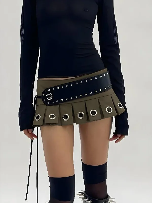 - Degradable pet feces bagGrunge Belted Extra Mini Skirt