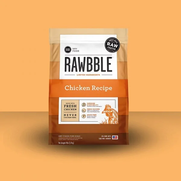- Natural ingredient dog foodRawbble Chicken 4#