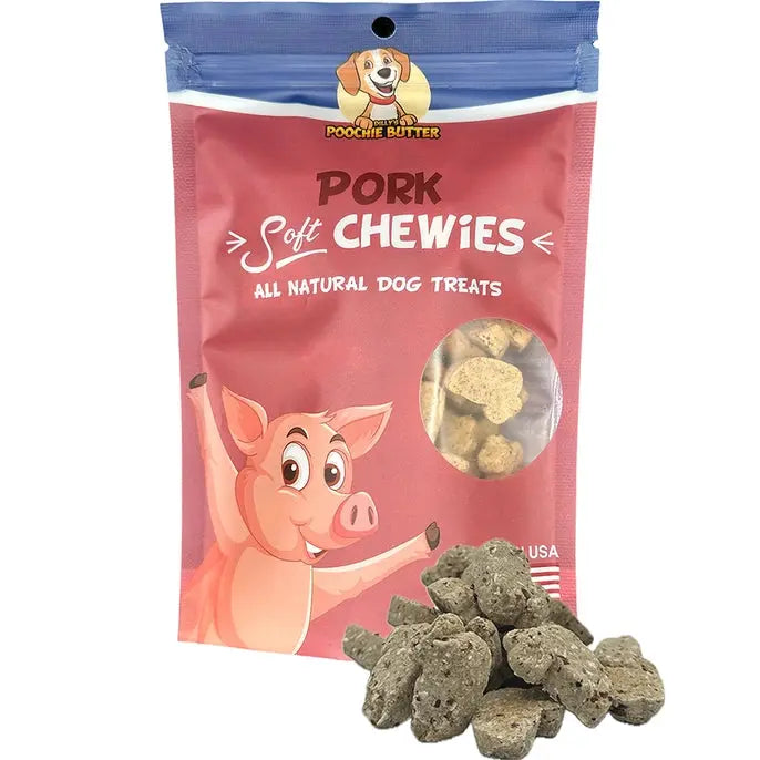 Pet ProductsPoochie Butter Pork & Apple Soft Chewy Dog Treats 8oz