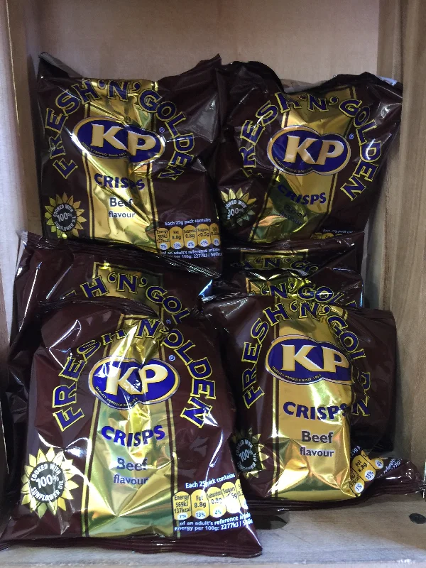 - Postoperative pet anti-licking Elizabethan collar8x KP Fresh 'n' Golden Beef Crisps 25g