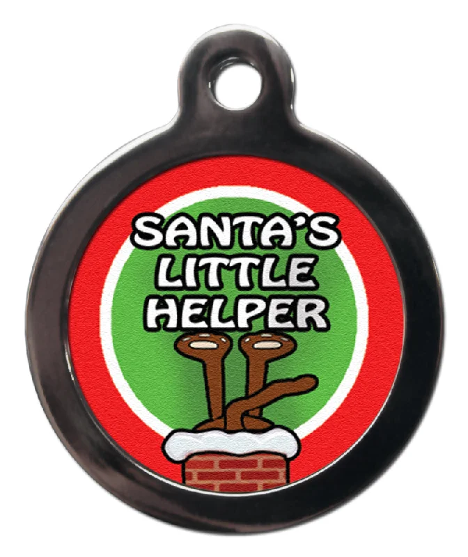- Car dog seat beltSanta's Little Helper Chimney Christmas Dog Tag