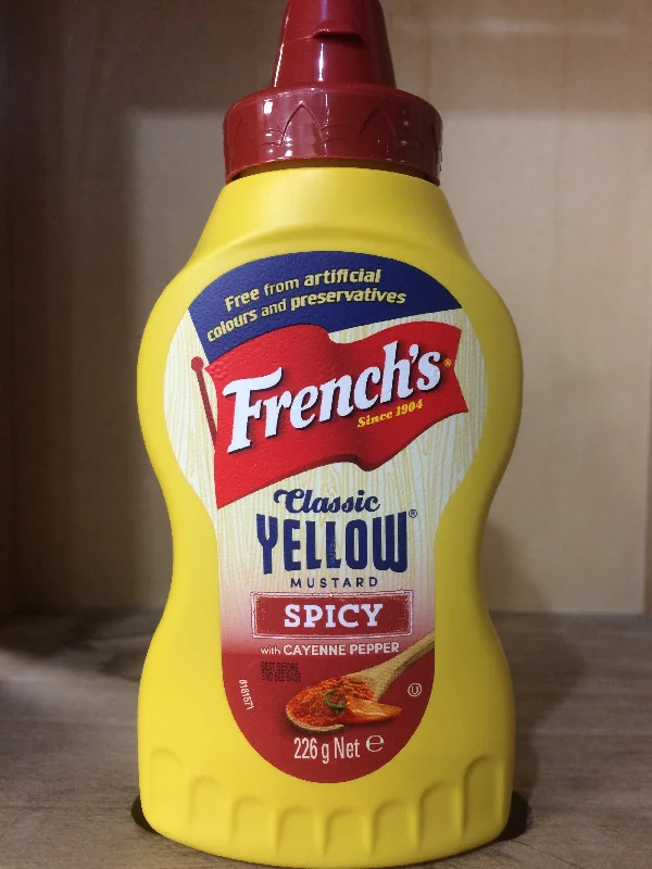 - Organic cotton dog bibsFrench's Classic Spicy Yellow Mustard 226g