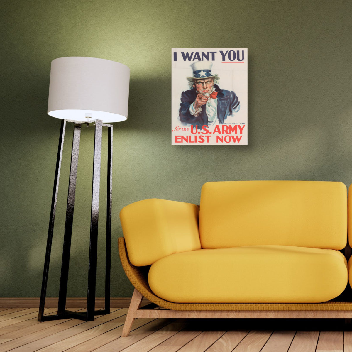 - Pet tear stain cleaning wipesI Want You - Uncle Sam Canvas Print