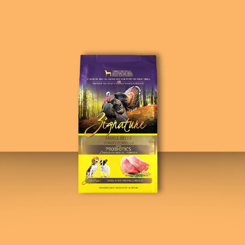 - Dog food for pregnancy and lactationZignature Turkey Small Bites 4#