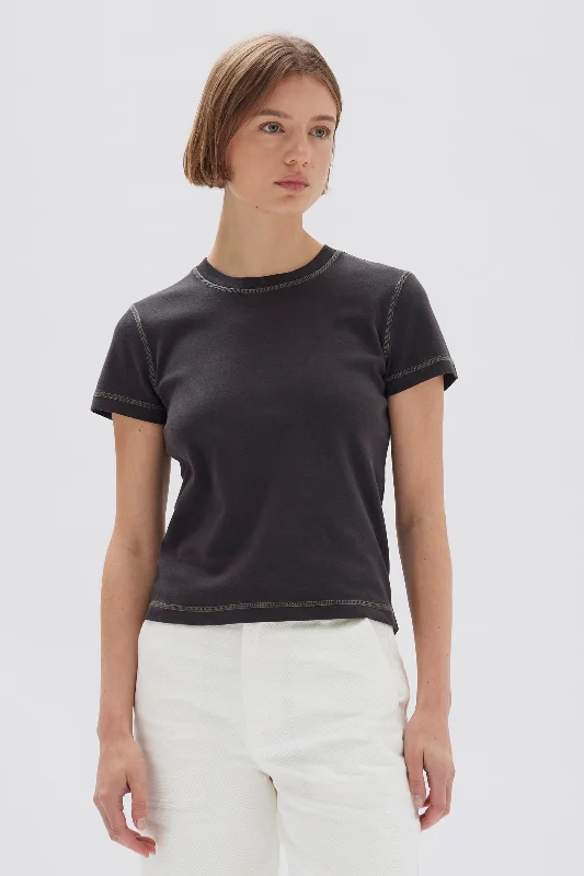 Evelyn Contrast Stitch Tee