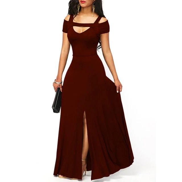 Amy Fashion - Casual Long Maxi Evening Party Long Dress